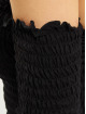 Urban Classics Tops sans manche Cold Shoulder Smoke Cropped noir